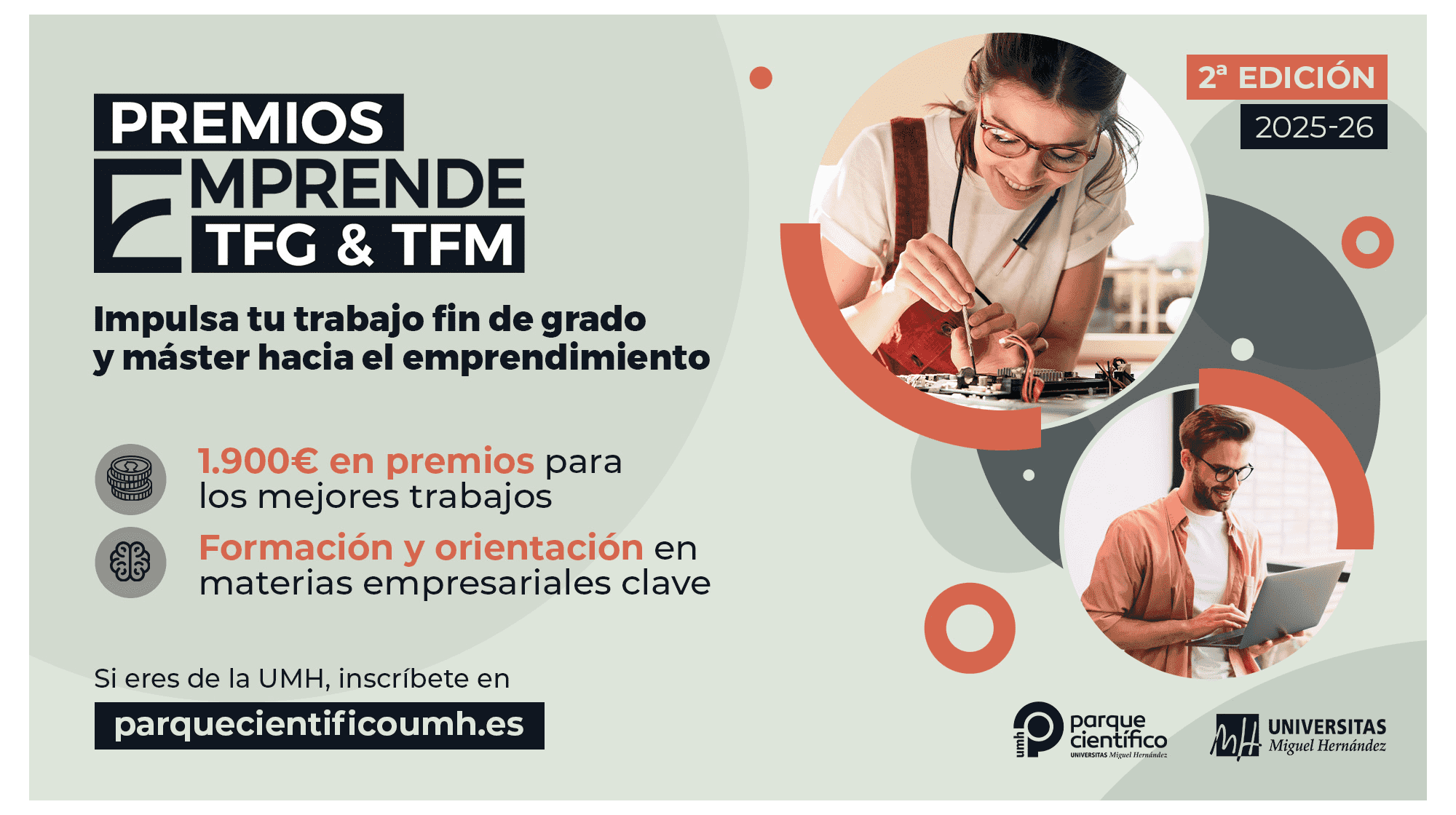 II edición 'Premios Emprende TFG&TFM' | Impulsa tu Trabajo Fin de Grado y Máster hacia el emprendimiento